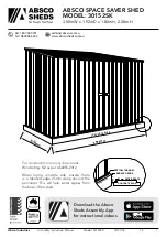 ABSCO SHEDS 30152SK Assembly & Instruction Manual preview