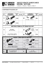 Preview for 5 page of ABSCO SHEDS 30152SK Assembly & Instruction Manual