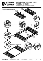 Preview for 14 page of ABSCO SHEDS 30152SK Assembly & Instruction Manual