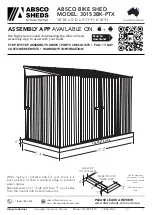 Preview for 1 page of ABSCO SHEDS 30153BK-PTX Manual