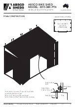 Preview for 19 page of ABSCO SHEDS 30153BK-PTX Manual