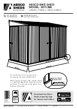 Preview for 1 page of ABSCO SHEDS 30153BK Manual