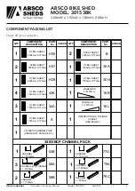 Preview for 3 page of ABSCO SHEDS 30153BK Manual