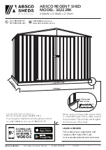 Preview for 1 page of ABSCO SHEDS 30222RK Manual