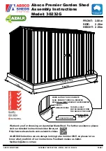 ABSCO SHEDS 30232G Assembly Instructions Manual preview