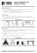 Preview for 2 page of ABSCO SHEDS 30232GK Assembly Instructions Manual