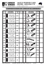 Preview for 3 page of ABSCO SHEDS 30302GK-PTX Manual