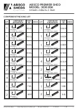 Preview for 4 page of ABSCO SHEDS 30302GK Assembly & Instruction Manual