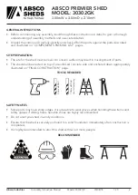 Preview for 2 page of ABSCO SHEDS 30302GK Assembly Instructions Manual