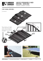 Предварительный просмотр 15 страницы ABSCO SHEDS 30302GK Assembly Instructions Manual