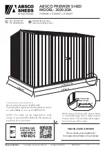 Preview for 1 page of ABSCO SHEDS 30302GK Manual