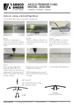 Preview for 9 page of ABSCO SHEDS 30302GK Manual