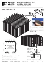 Preview for 21 page of ABSCO SHEDS 30302GK Manual