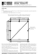 Предварительный просмотр 13 страницы ABSCO SHEDS 3030RS-PTX Instruction Manual