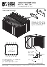 Preview for 21 page of ABSCO SHEDS 30372RK Assembly & Instruction Manual