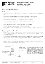 Preview for 23 page of ABSCO SHEDS 30372RK Assembly & Instruction Manual