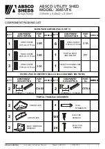 Preview for 5 page of ABSCO SHEDS 3045UTK Assembly & Instruction Manual