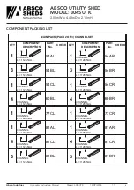 Preview for 6 page of ABSCO SHEDS 3045UTK Assembly & Instruction Manual