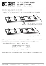 Preview for 21 page of ABSCO SHEDS 3045UTK Assembly & Instruction Manual