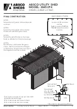 Preview for 51 page of ABSCO SHEDS 3045UTK Assembly & Instruction Manual