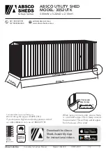 Preview for 1 page of ABSCO SHEDS 3052UTK Assembly & Instruction Manual