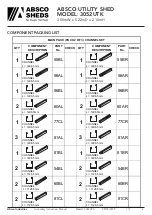 Предварительный просмотр 6 страницы ABSCO SHEDS 3052UTK Assembly & Instruction Manual