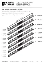 Предварительный просмотр 12 страницы ABSCO SHEDS 3052UTK Assembly & Instruction Manual