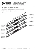 Preview for 13 page of ABSCO SHEDS 3052UTK Assembly & Instruction Manual