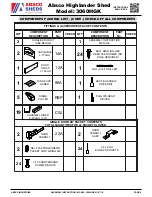 Preview for 6 page of ABSCO SHEDS 3060HG Assembly Instruction Manual