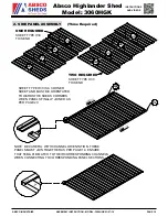 Предварительный просмотр 19 страницы ABSCO SHEDS 3060HG Assembly Instruction Manual