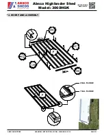 Предварительный просмотр 21 страницы ABSCO SHEDS 3060HG Assembly Instruction Manual