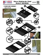 Предварительный просмотр 22 страницы ABSCO SHEDS 3060HG Assembly Instruction Manual