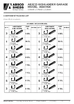 Preview for 4 page of ABSCO SHEDS 3060HGK Assembly & Instruction Manual