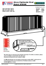 ABSCO SHEDS 3060HK Manual preview