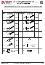 Предварительный просмотр 9 страницы ABSCO SHEDS 3060HK Manual