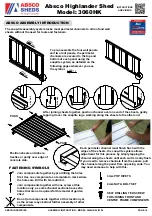 Предварительный просмотр 16 страницы ABSCO SHEDS 3060HK Manual