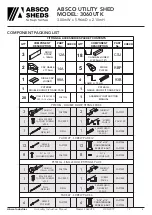 Preview for 4 page of ABSCO SHEDS 3060UTK Manual