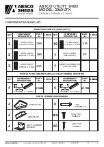 Preview for 5 page of ABSCO SHEDS 3060UTK Manual