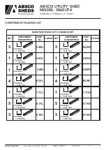 Предварительный просмотр 6 страницы ABSCO SHEDS 3060UTK Manual