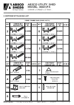 Предварительный просмотр 8 страницы ABSCO SHEDS 3060UTK Manual