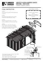 Предварительный просмотр 37 страницы ABSCO SHEDS 45232HK Manual