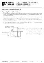 Предварительный просмотр 40 страницы ABSCO SHEDS 45232HK Manual