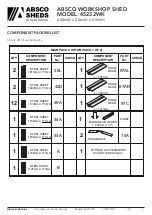 Preview for 3 page of ABSCO SHEDS 45232WK Assembly & Instruction Manual