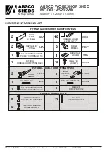 Preview for 4 page of ABSCO SHEDS 45232WK Assembly & Instruction Manual