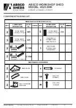 Preview for 5 page of ABSCO SHEDS 45232WK Assembly & Instruction Manual