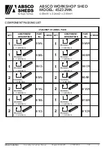 Preview for 6 page of ABSCO SHEDS 45232WK Assembly & Instruction Manual