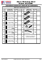 Preview for 3 page of ABSCO SHEDS 45232WK Manual