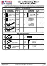 Preview for 5 page of ABSCO SHEDS 45232WK Manual