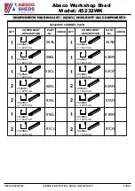 Preview for 6 page of ABSCO SHEDS 45232WK Manual