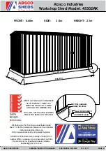 Preview for 1 page of ABSCO SHEDS 45302WK Assembly & Instruction Manual